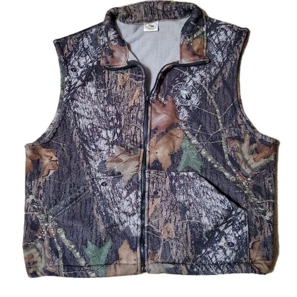 Macks Prairie Wings Mens Size XL Fleece Camo Vest - Picture 6 of 10